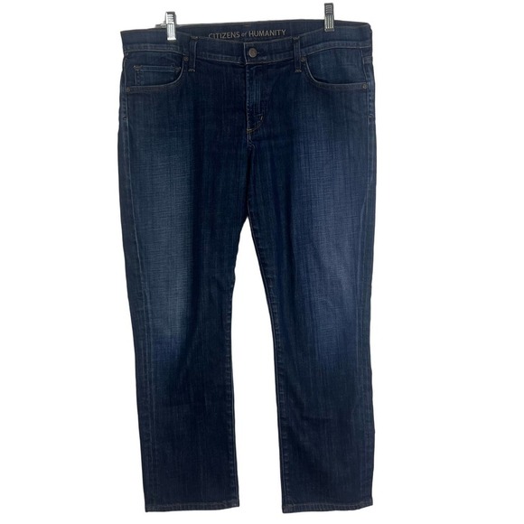 Citizens of Humanity 5 pocket Mid Rise Straight Leg Jeans SZ 32 - Picture 1 of 9